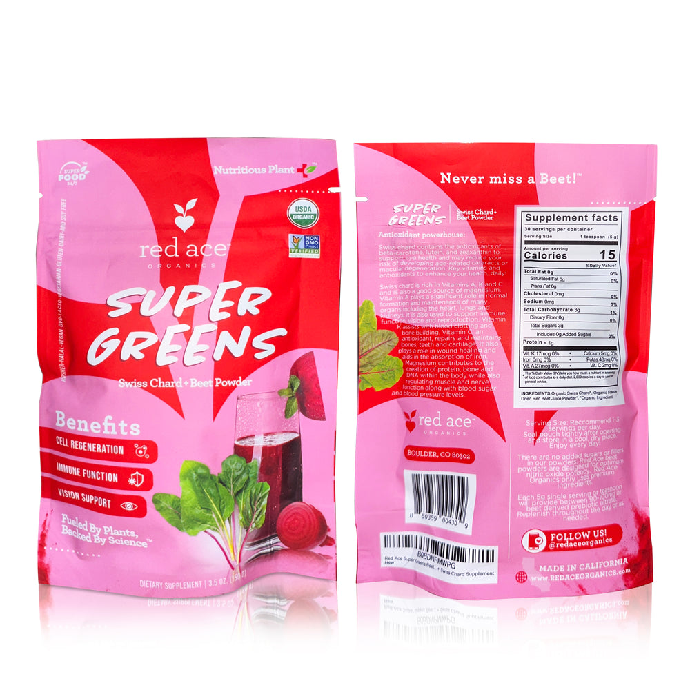 
                  
                    Load image into Gallery viewer, Super Greens - Swiss Chard &amp;amp; Red Beet Performance Powder  [1 container]
                  
                